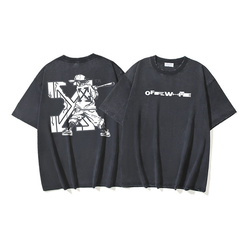 Off-White Baseball Arrow Washed Heavyweight T-Shirt H120 1362