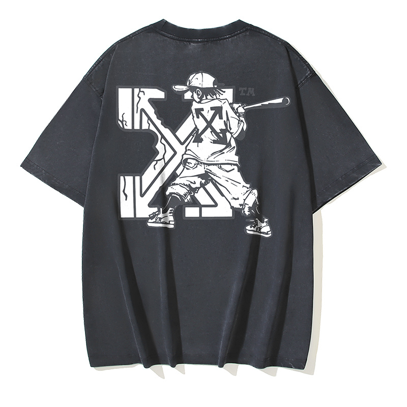 Off-White Baseball Arrow Washed Heavyweight T-Shirt H120 1362