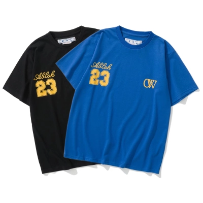 Off-White Black Blue Graphic T-Shirt 6131 01