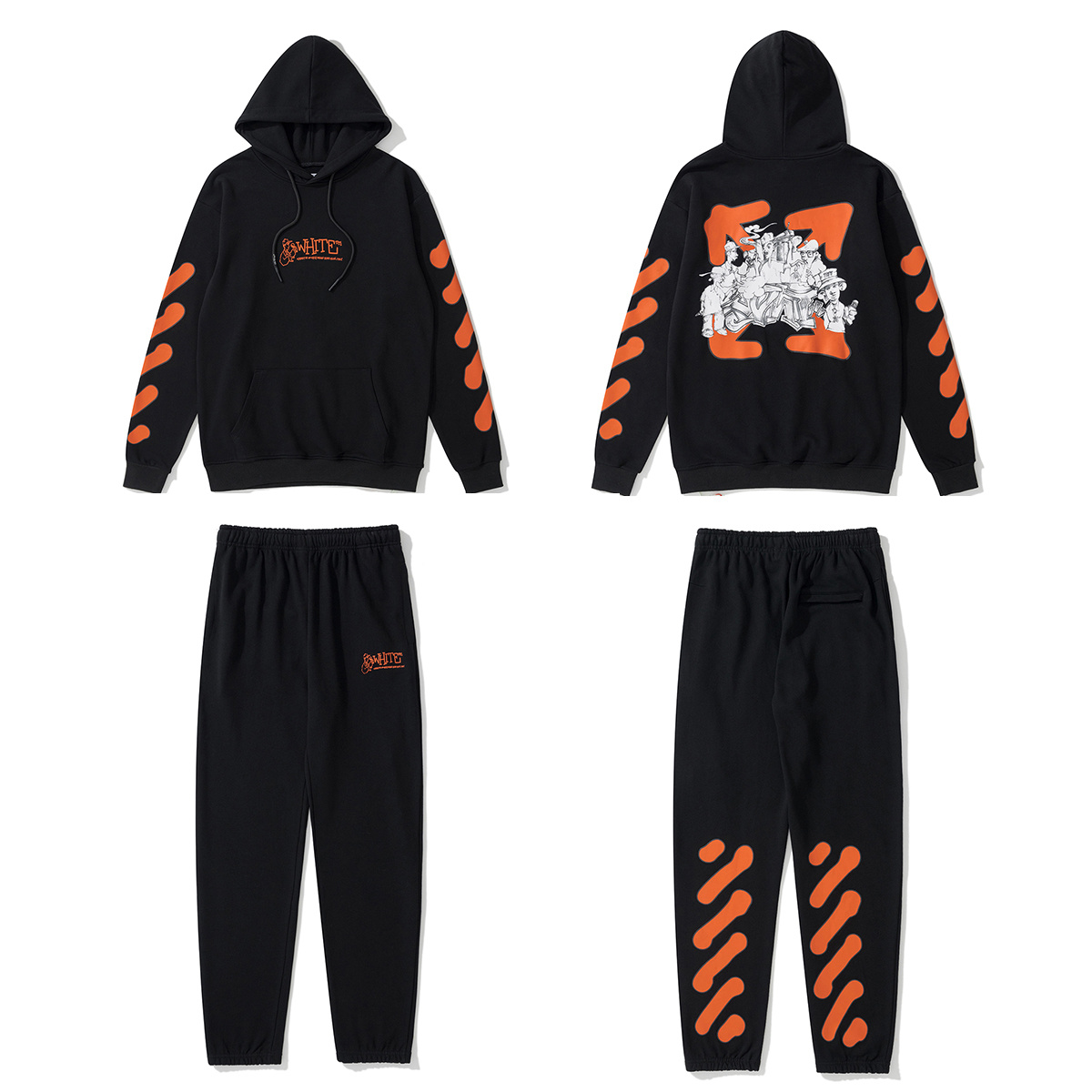 Off-White Black Graphic  Sweatshirt 871
