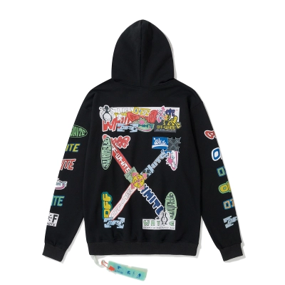 Off-White Black Graphic Sweatshirt 8875 01