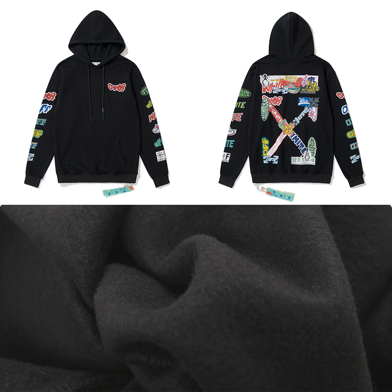 Off-White Black Graphic Sweatshirt 8875