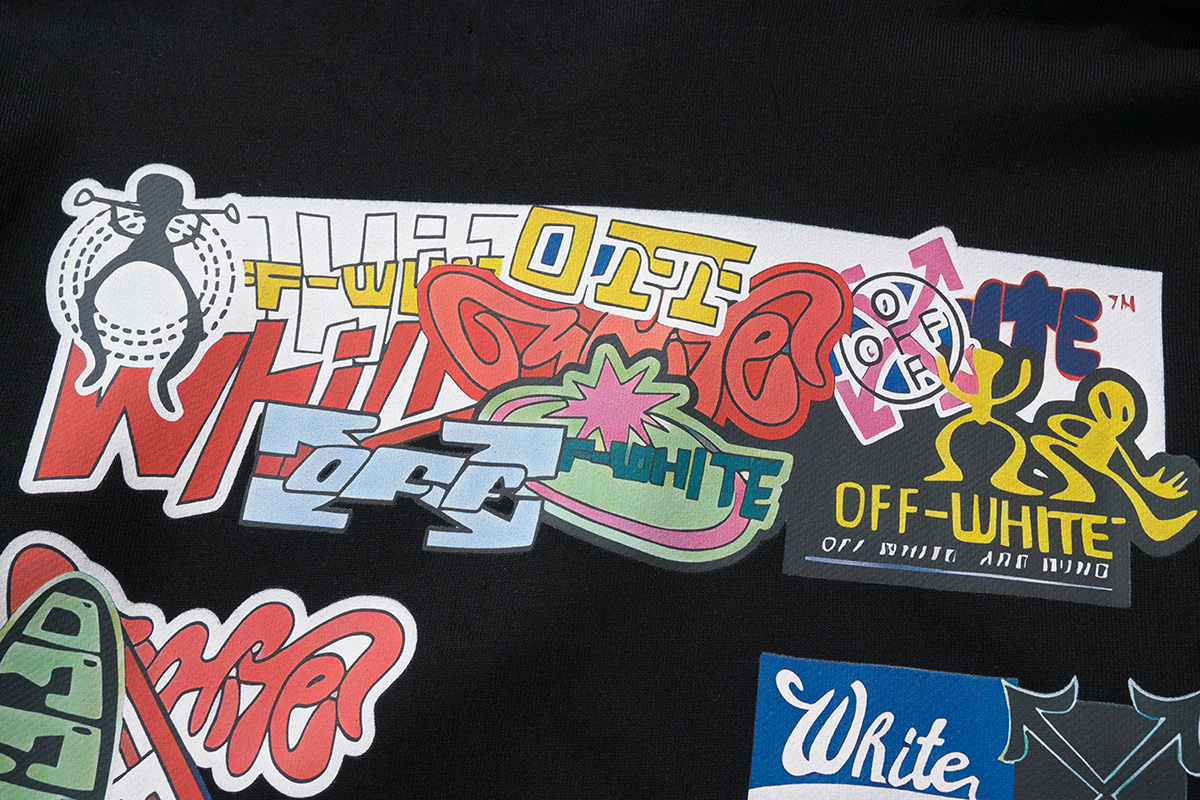 Off-White Black Graphic Sweatshirt 8875