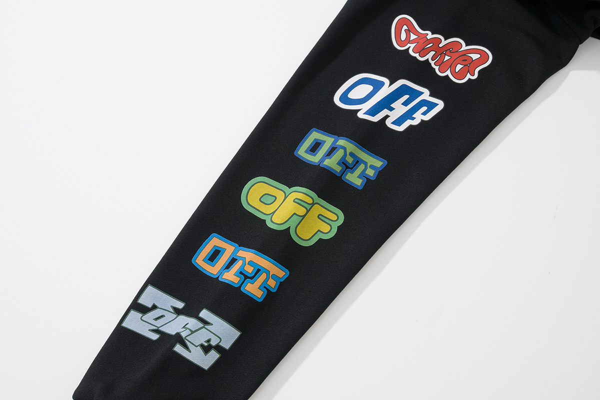 Off-White Black Graphic Sweatshirt 8875