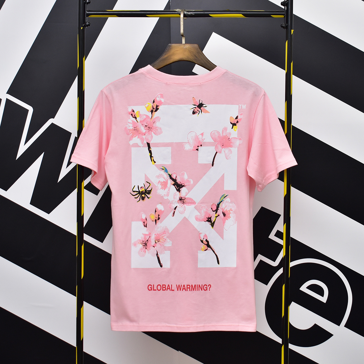 Off-White Black Pink Graphic T-Shirt 632