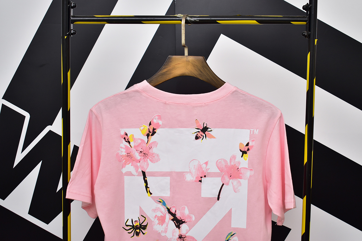 Off-White Black Pink Graphic T-Shirt 632