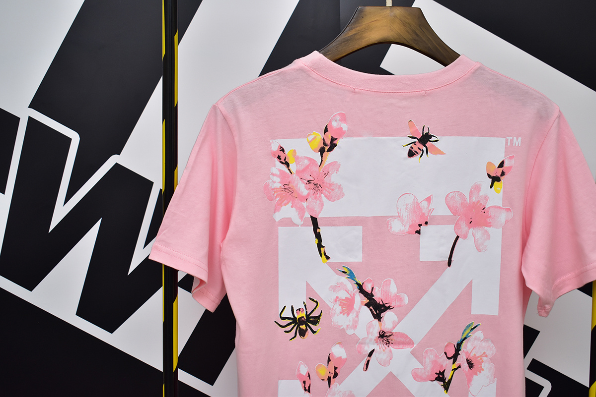 Off-White Black Pink Graphic T-Shirt 632