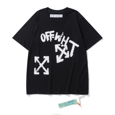 Off-White Black White Graphic T-Shirt 6121 02