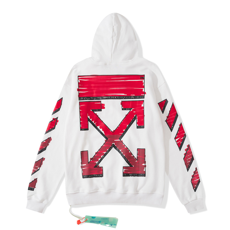 Off-White Black White Graphic  Sweatshirt 8853