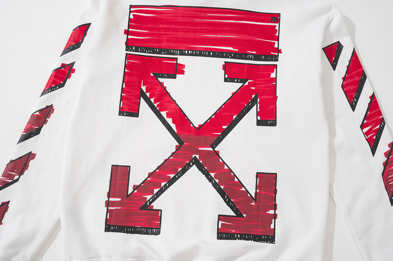 Off-White Black White Graphic  Sweatshirt 8853