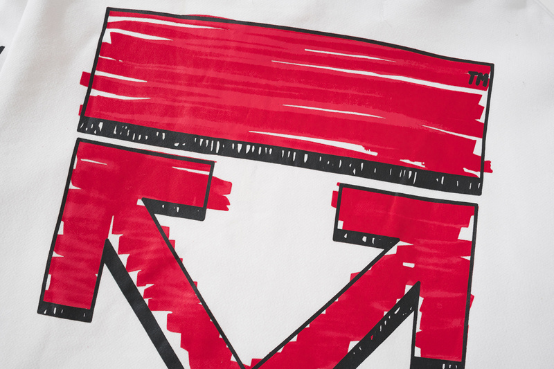 Off-White Black White Graphic  Sweatshirt 8853