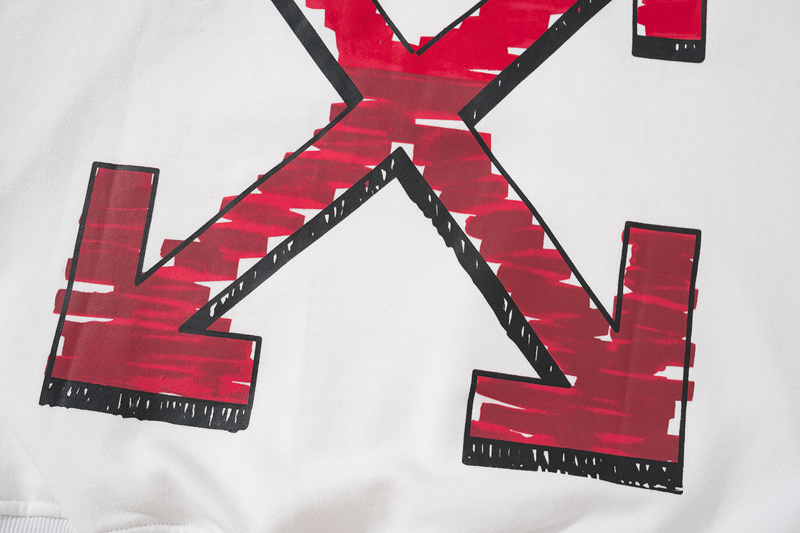 Off-White Black White Graphic  Sweatshirt 8853