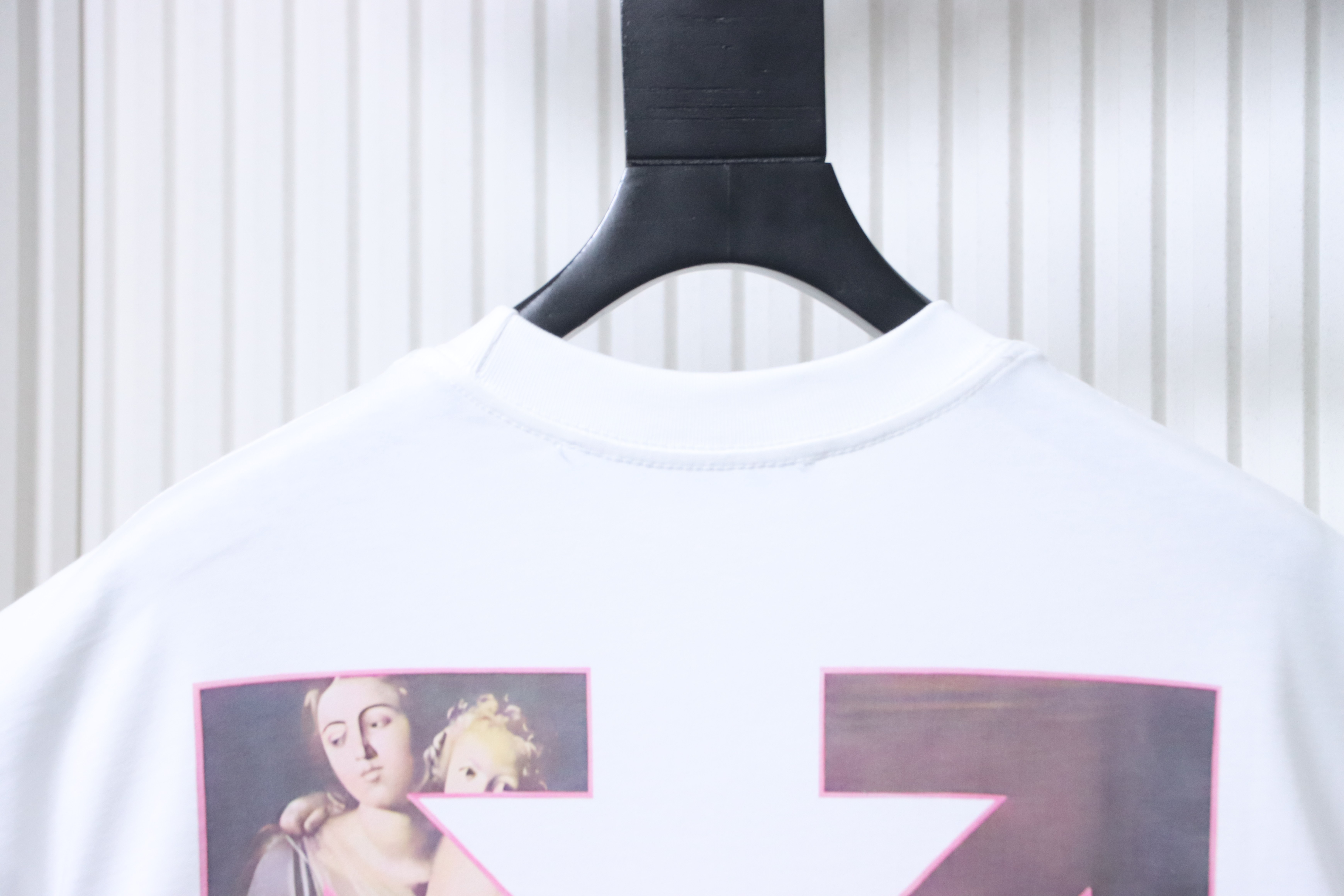 Off-White Blurry Oil Painting Arrow Cotton T-Shirt White H150