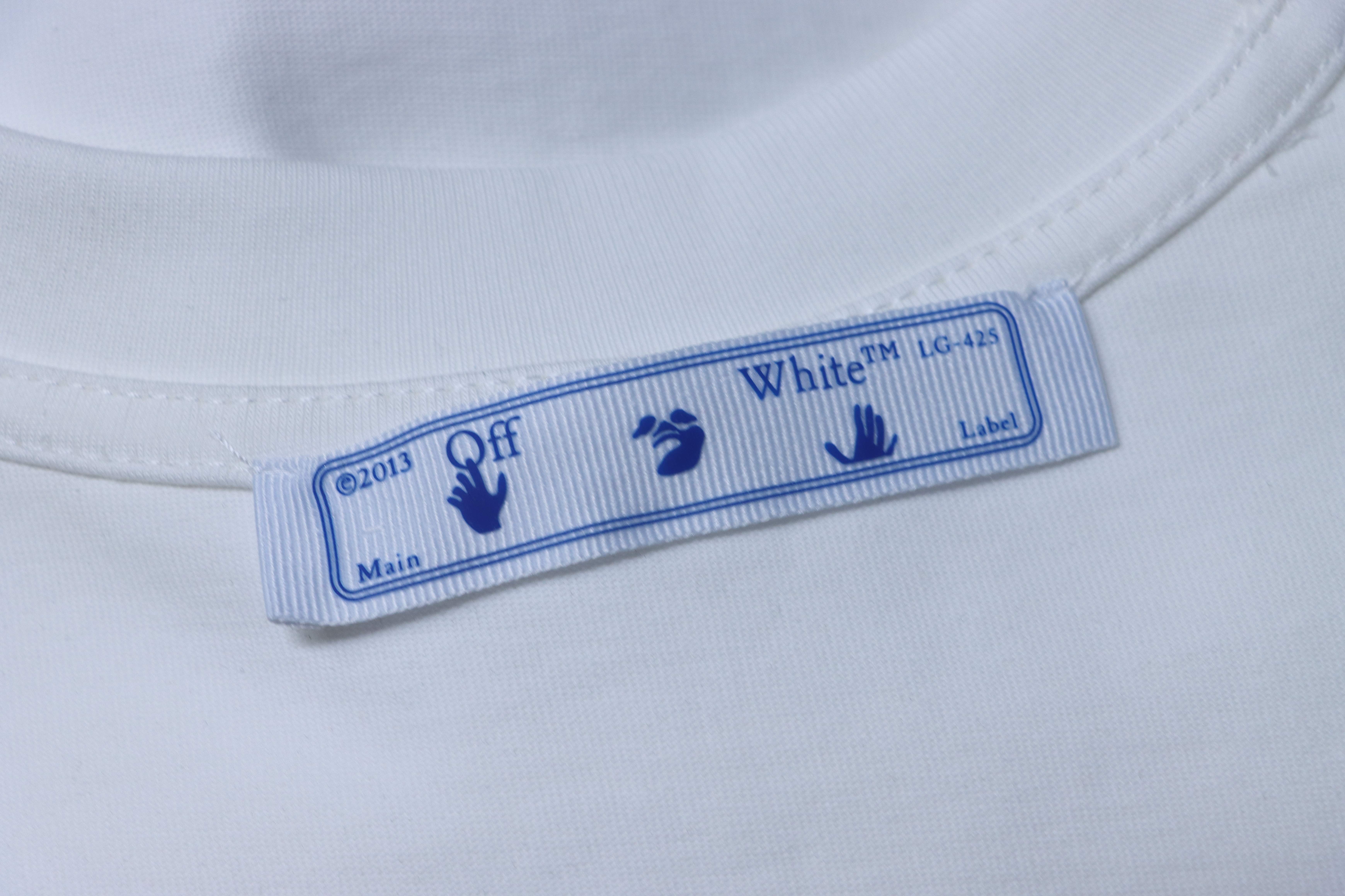 Off-White Blurry Oil Painting Arrow Cotton T-Shirt White H150