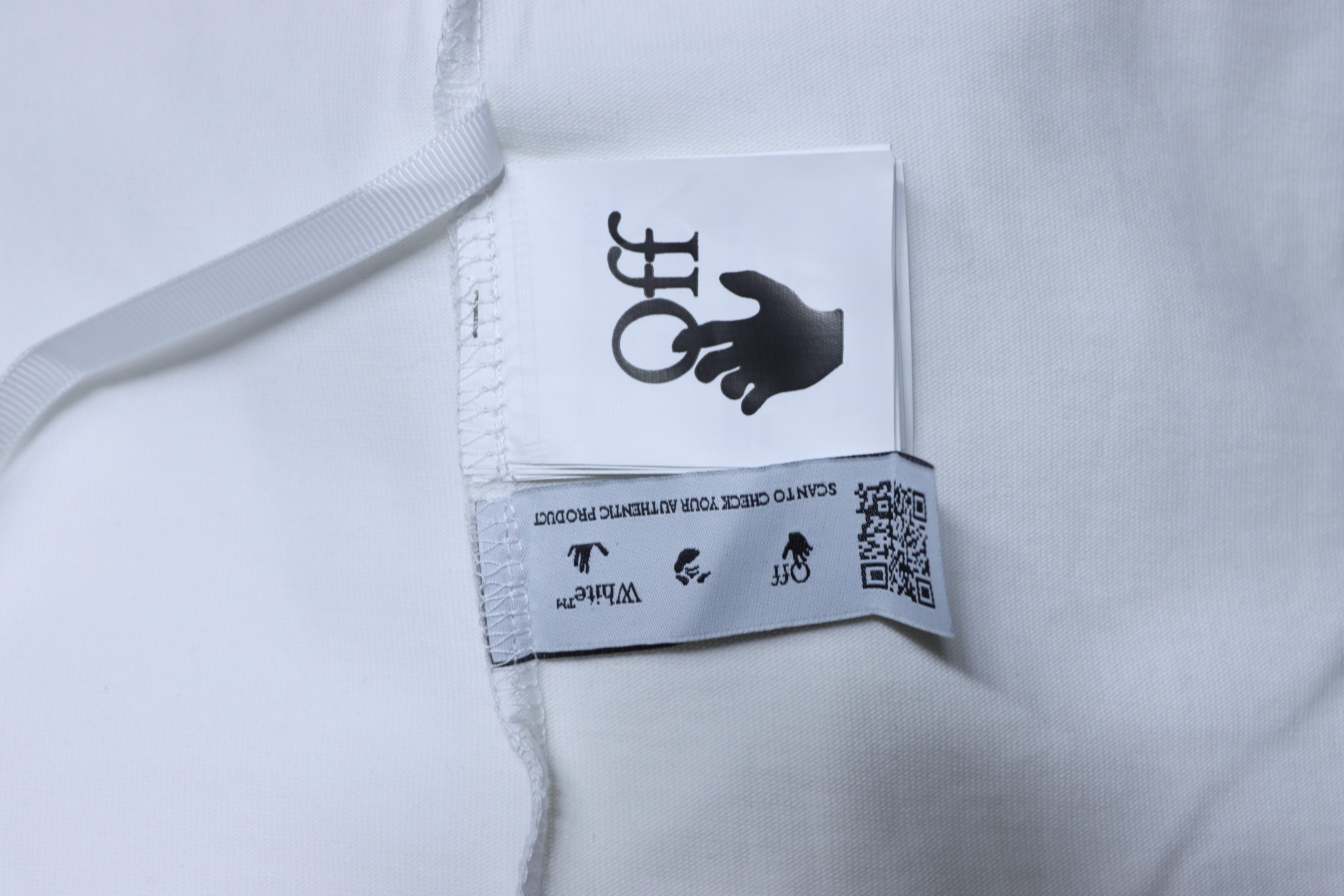 Off-White Blurry Oil Painting Arrow Cotton T-Shirt White H150