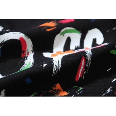 Off-White Brush Arrow Ink Splash Heavyweight T-Shirt Black H110 1207 02