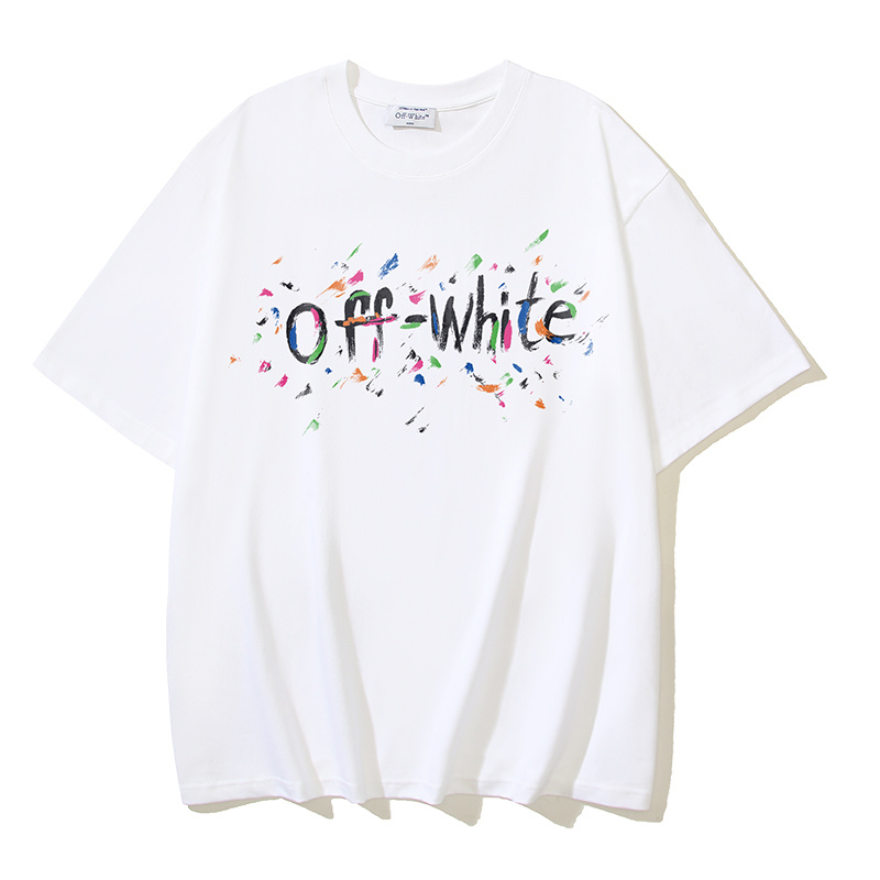Off-White Brush Arrow Ink Splash Heavyweight T-Shirt Black H110 1207