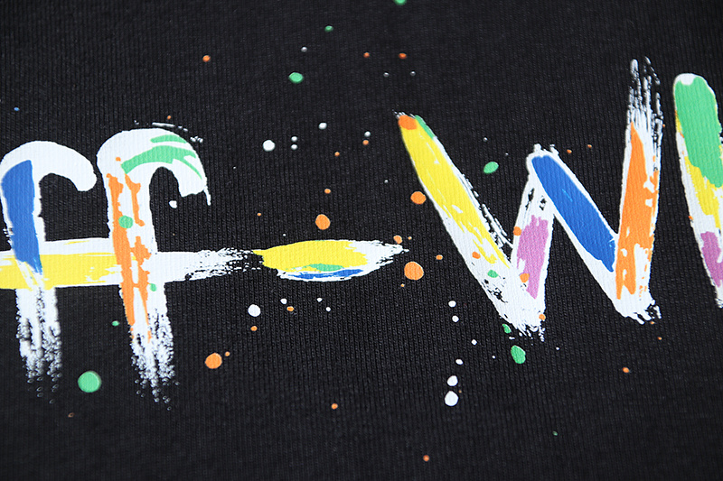 Off-White Brush Arrow Ink Splash Heavyweight T-Shirt White H110 1208