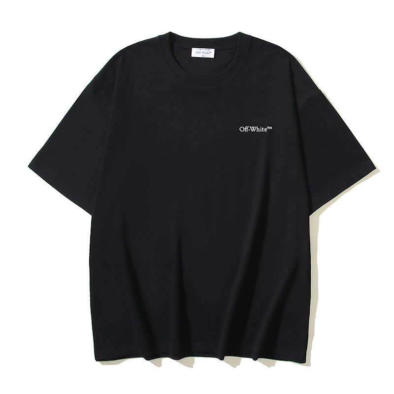 Off-White Brushstroke Diagonal Stripe Heavyweight T-Shirt 1343