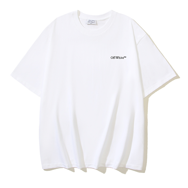 Off-White Brushstroke Diagonal Stripe Heavyweight T-Shirt H100 1343