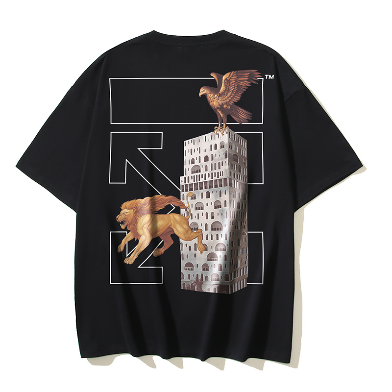 Off-White Candle Lion Eagle Arrow Heavyweight T-Shirt H100 1326