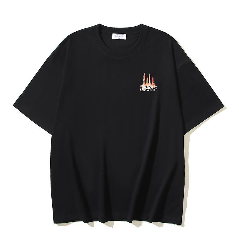 Off-White Candle Lion Eagle Arrow Heavyweight T-Shirt H100 1326