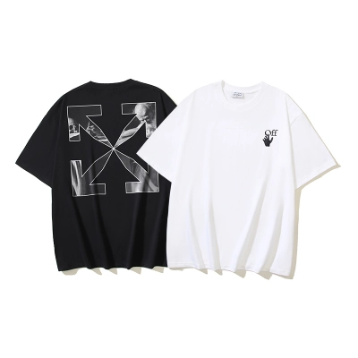 Off-White Caravaggio Religious Oil Painting Arrow Heavyweight T-Shirt H100 1196 01