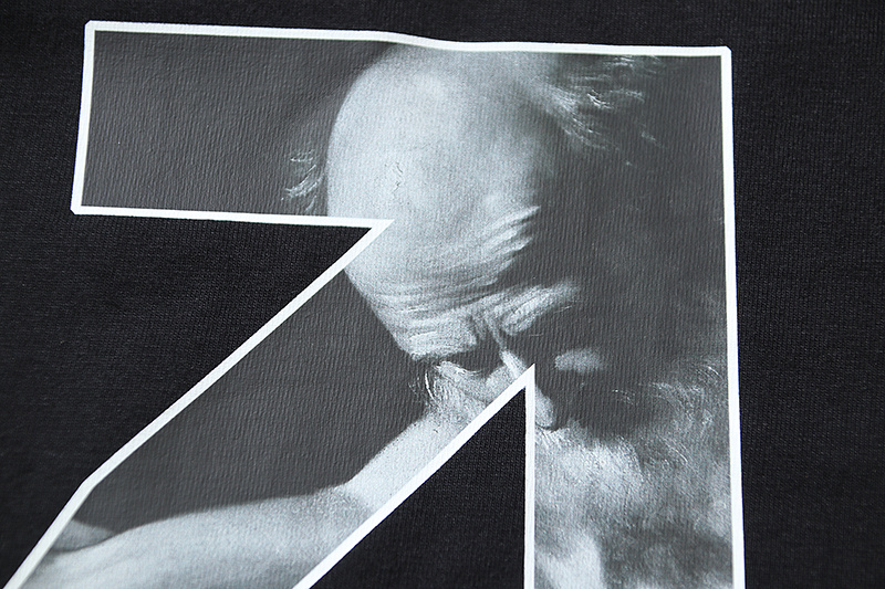Off-White Caravaggio Religious Oil Painting Arrow Heavyweight T-Shirt H100 1196