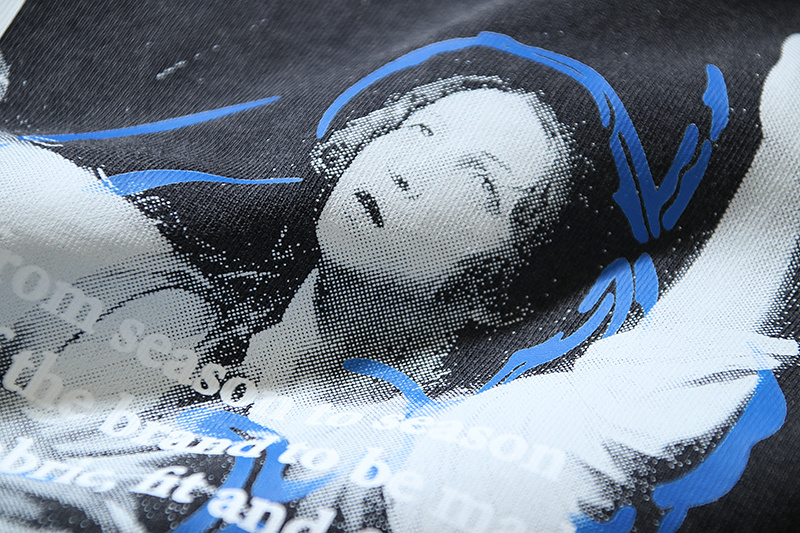 Off-White Caravaggio Religious Oil Painting Arrow Washed Heavyweight T-Shirt H120 1339