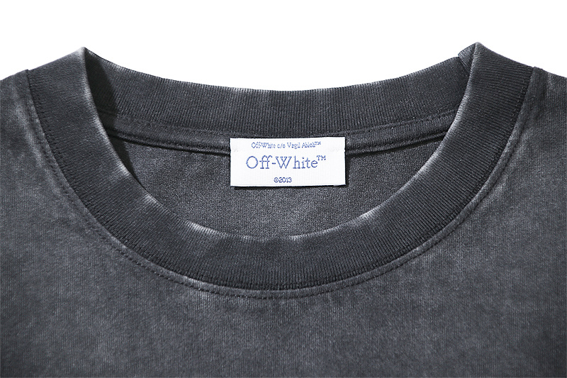 Off-White Digit Bacchus Portrait Grape Washed Heavyweight T-Shirt Black H120 1190
