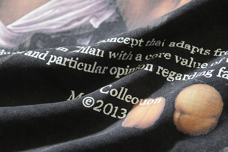 Off-White Digit Bacchus Portrait Grape Washed Heavyweight T-Shirt White H120 1191