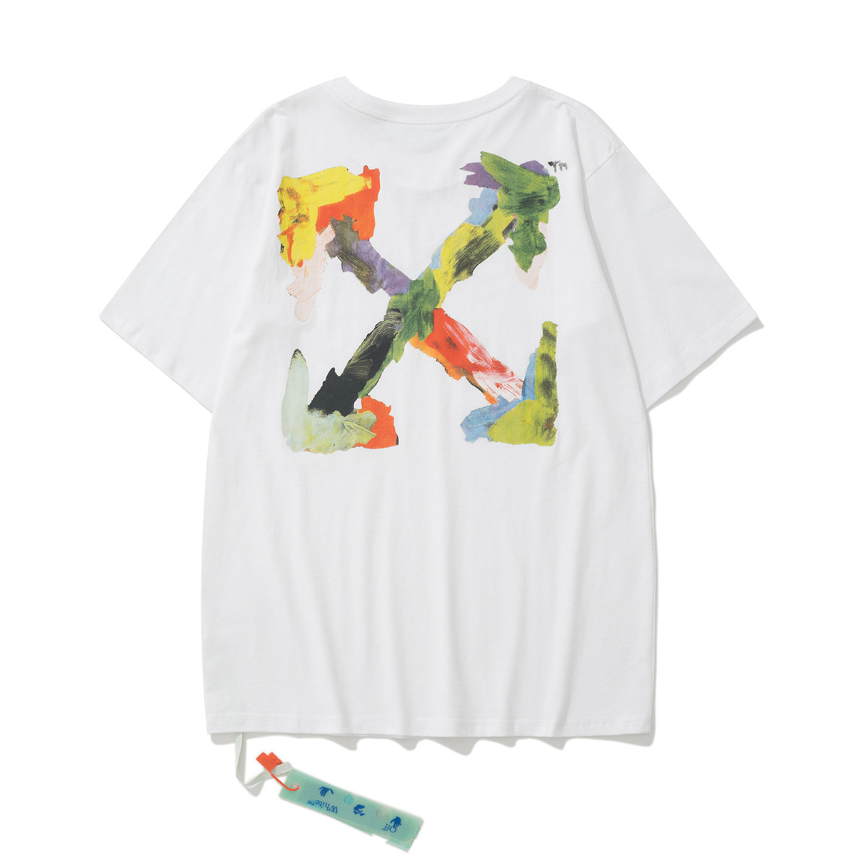 Off-White Digital Print Black White Graphic T-Shirt 6128