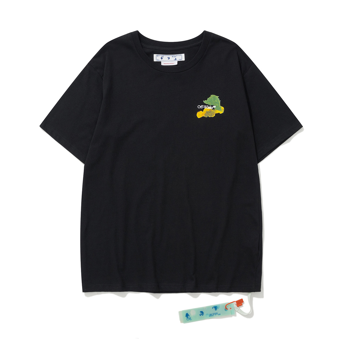 Off-White Digital Print Black White Graphic T-Shirt 6128
