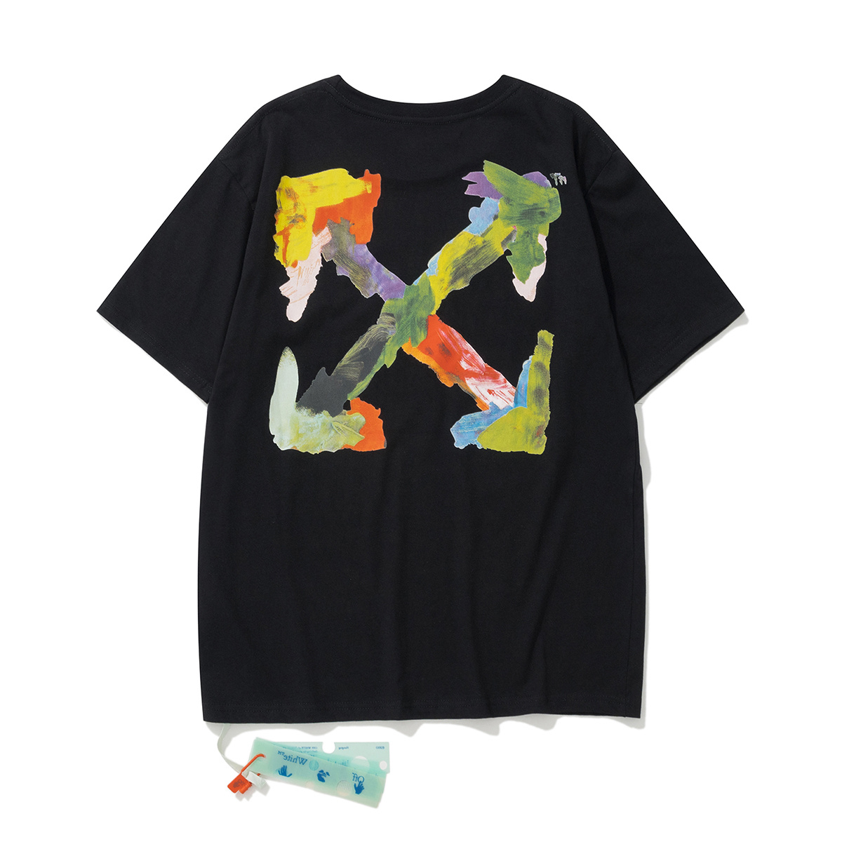 Off-White Digital Print Black White Graphic T-Shirt 6128