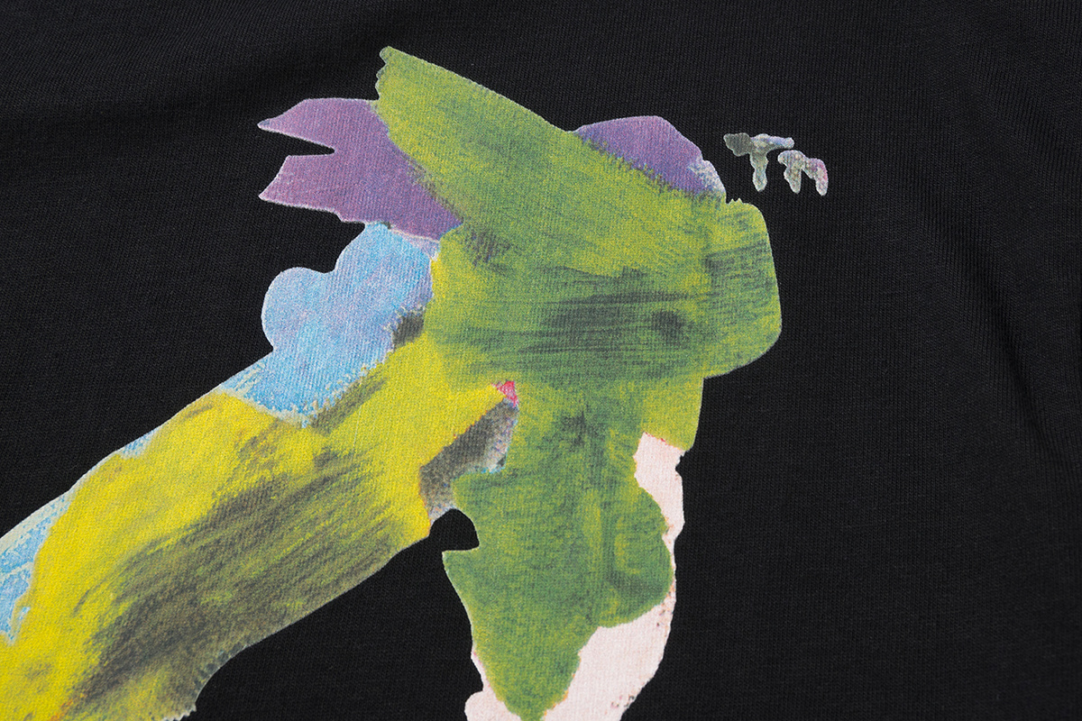 Off-White Digital Print Black White Graphic T-Shirt 6128