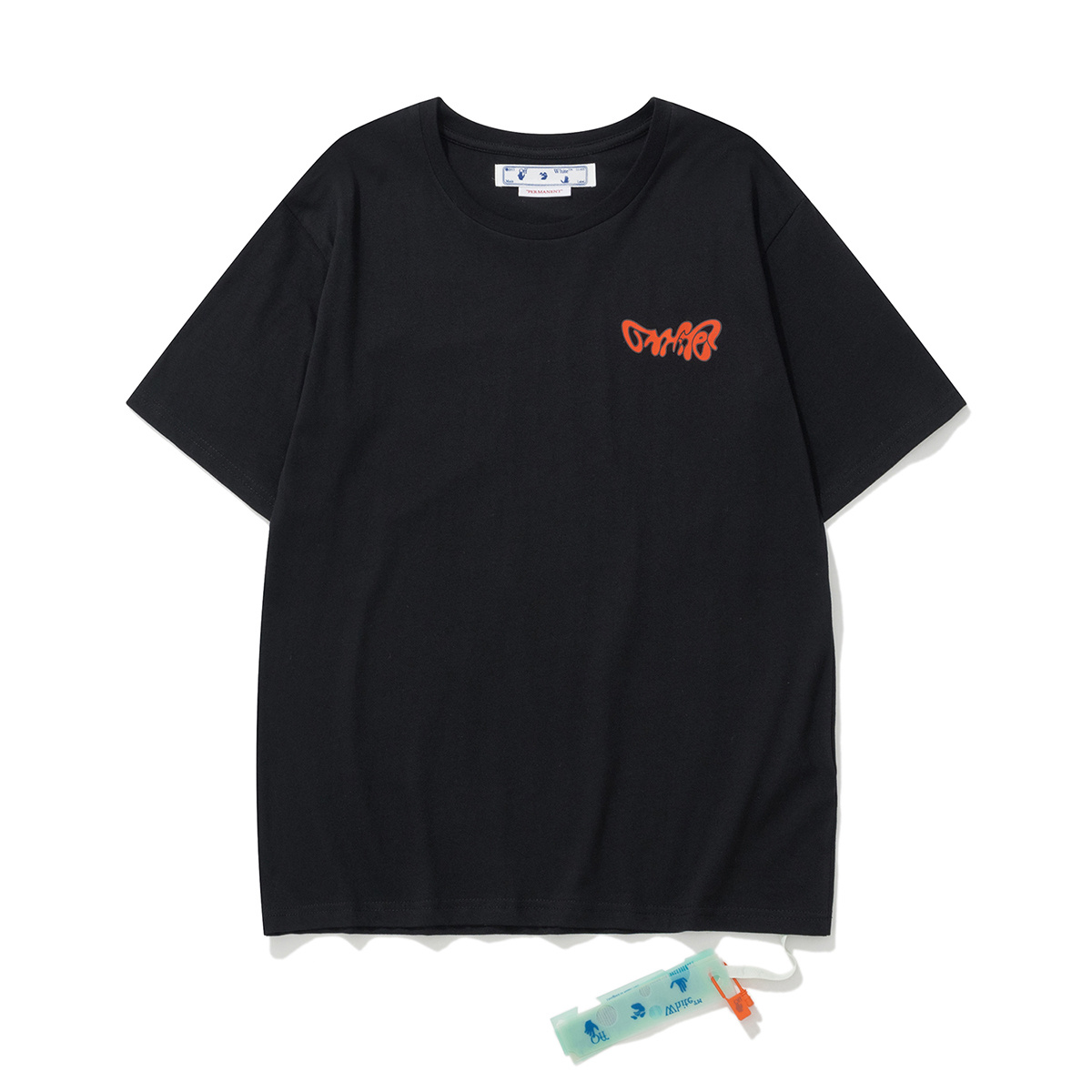 Off-White Digital Print Black White Graphic T-Shirt 6129
