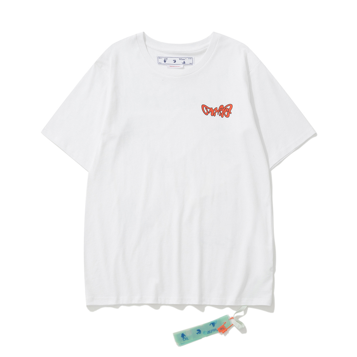 Off-White Digital Print Black White Graphic T-Shirt 6129