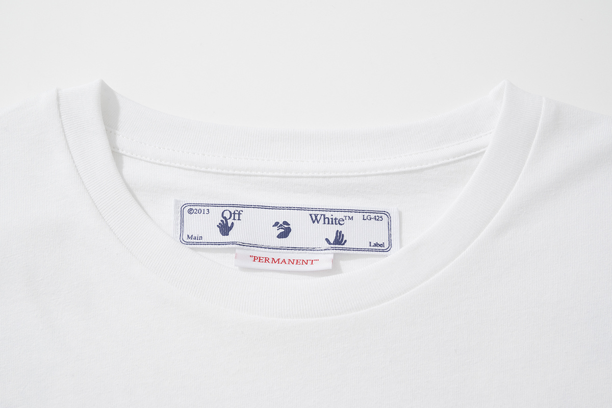 Off-White Digital Print Black White Graphic T-Shirt 6129