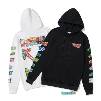 Off-White Digital Print Graphic  Sweatshirt 875 01
