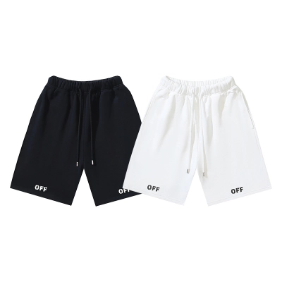 Off-White Double Logo Heavyweight Shorts 1017 01