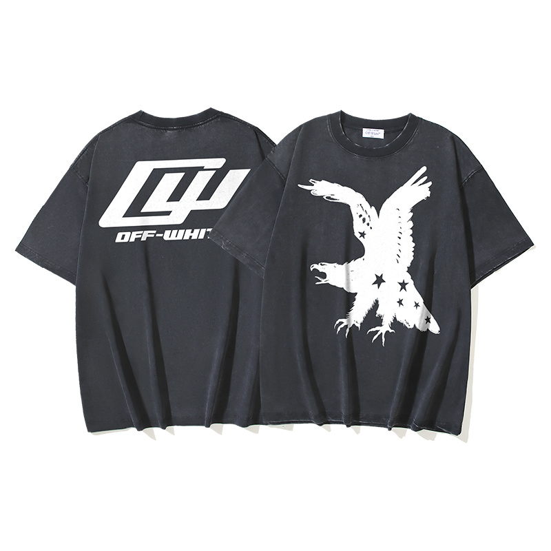Off-White Eagle Star Collaboration Washed Heavyweight T-Shirt 1374