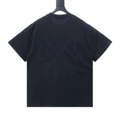 Off-White Embroidered Washed Black Arrow T-Shirt H140 01