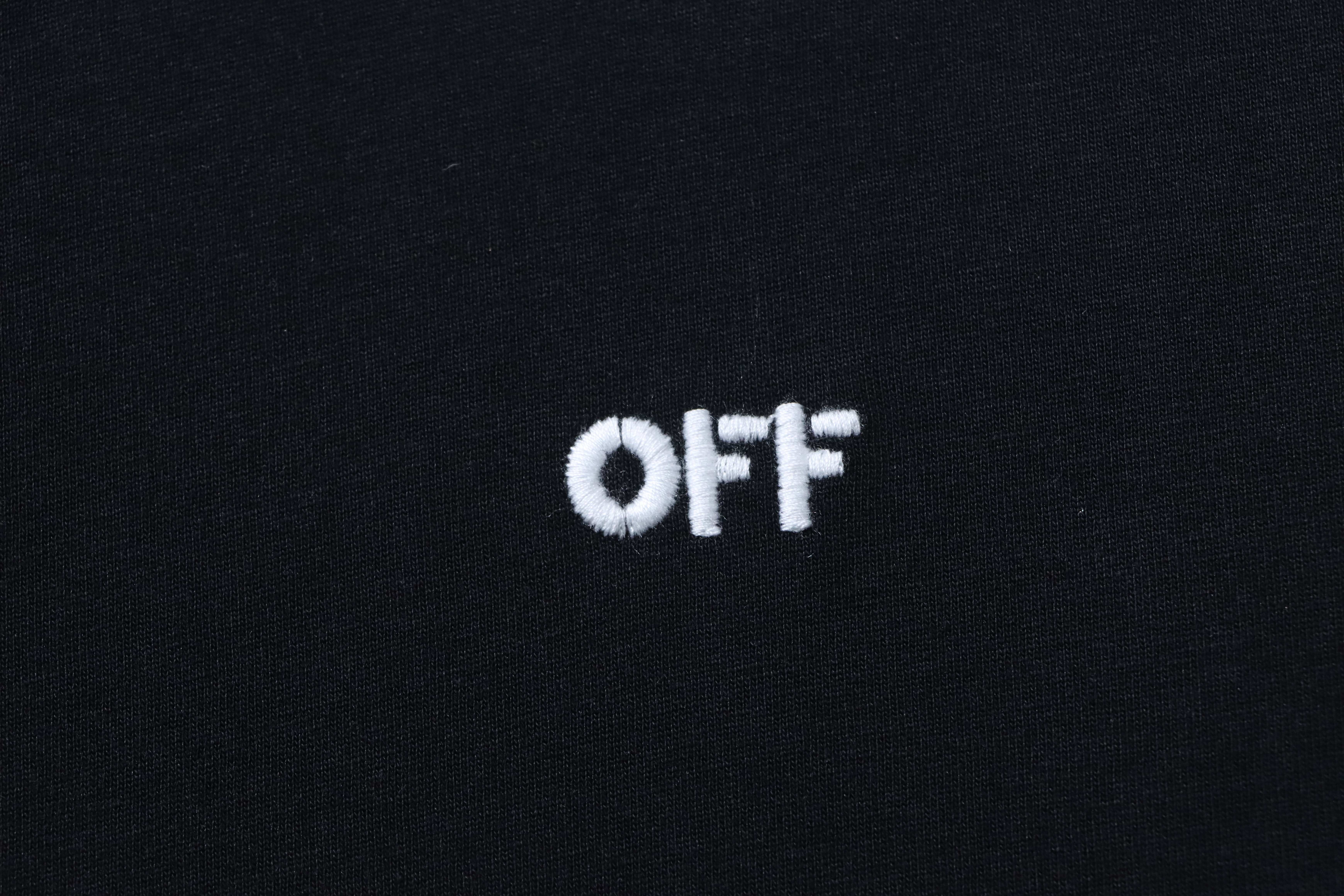 Off-White Embroidered Washed Black Arrow T-Shirt H140
