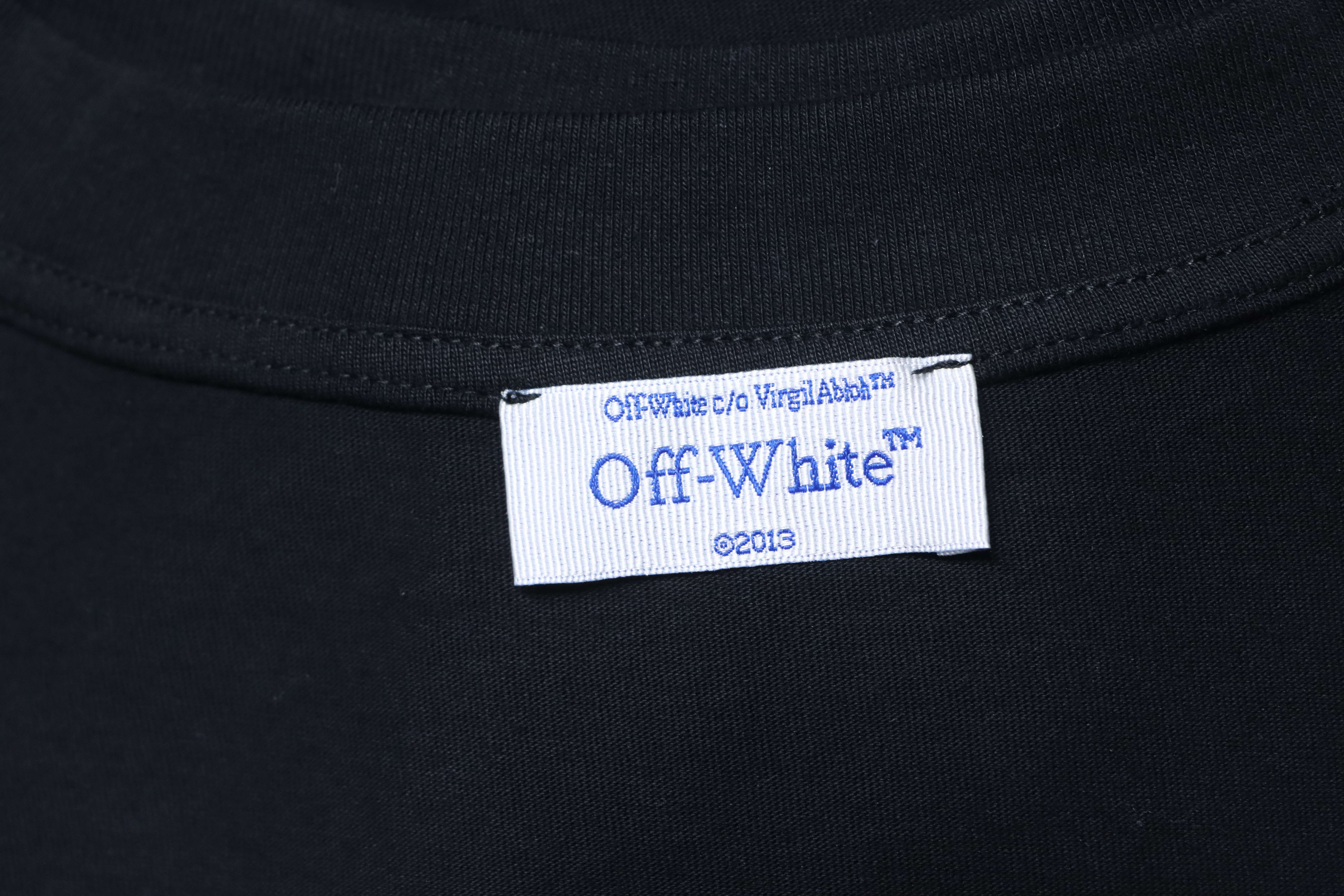 Off-White Embroidered Washed Black Arrow T-Shirt H140
