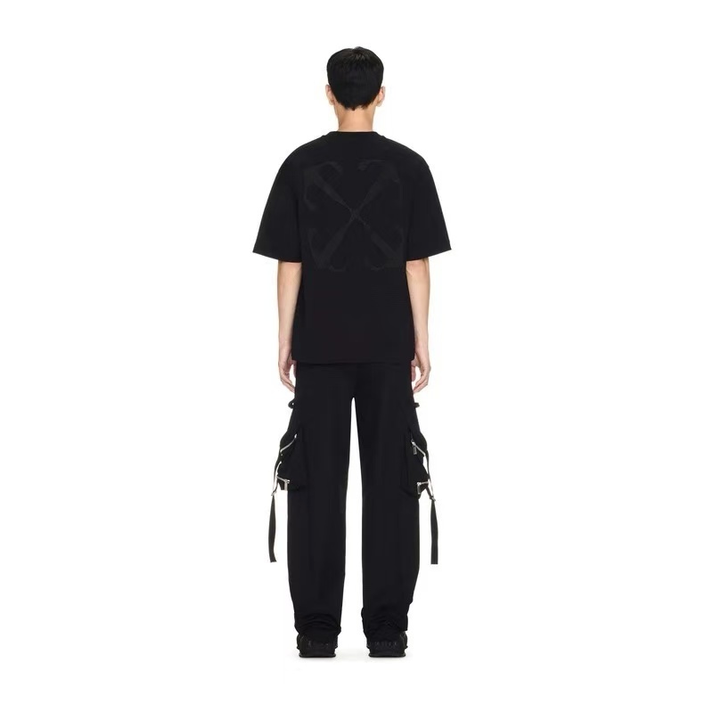Off-White Embroidered Washed Black Arrow T-Shirt H140