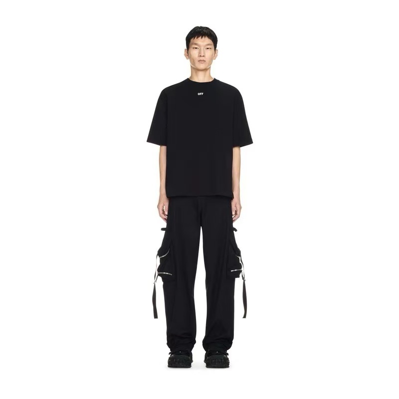 Off-White Embroidered Washed Black Arrow T-Shirt H140