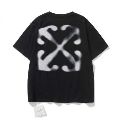Off-White European Fit Black Graphic T-Shirt 6137 01