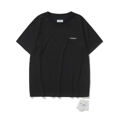 Off-White European Fit Black Graphic T-Shirt 6137 02