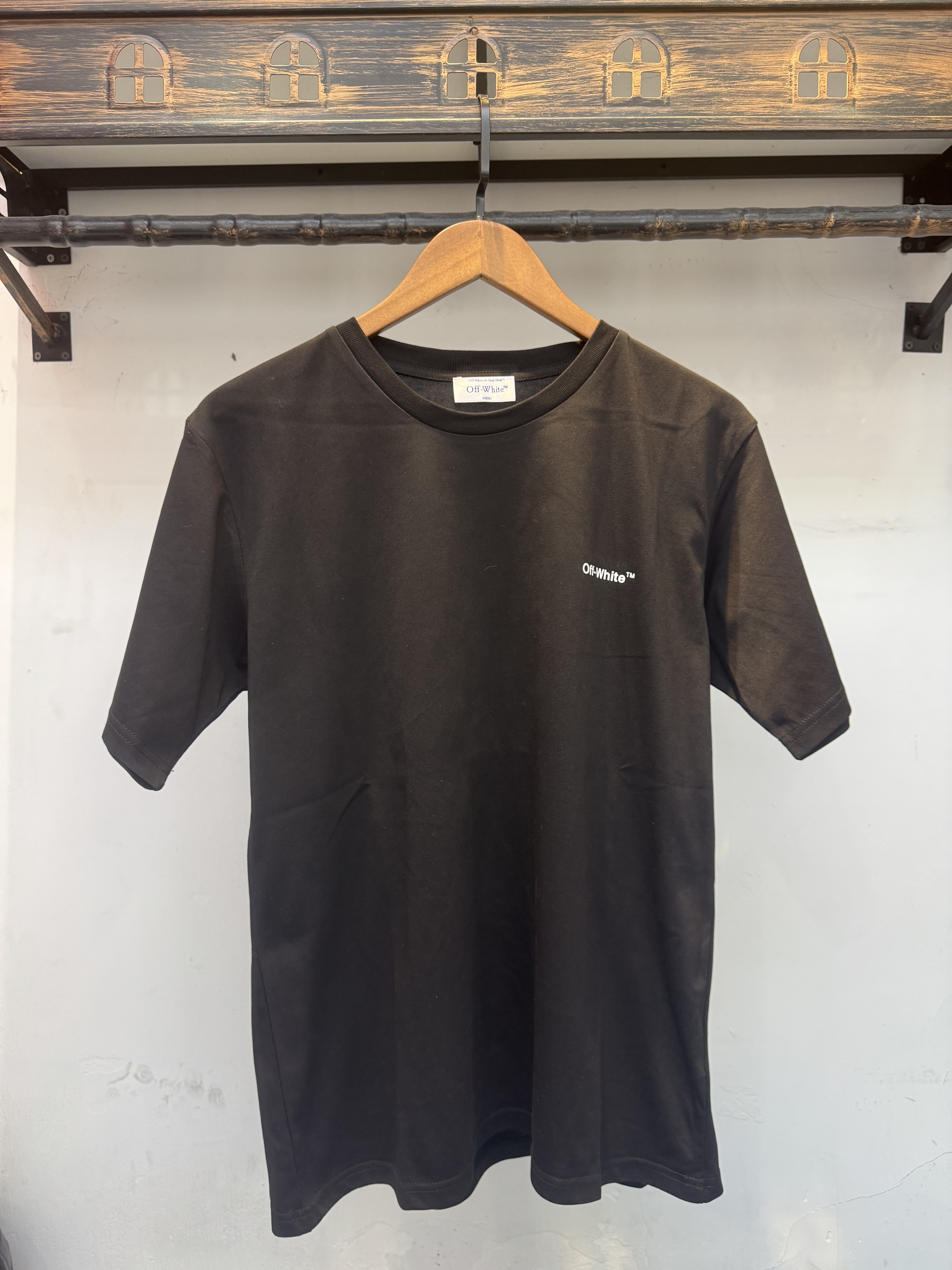 Off-White European Fit Black Graphic T-Shirt 6137