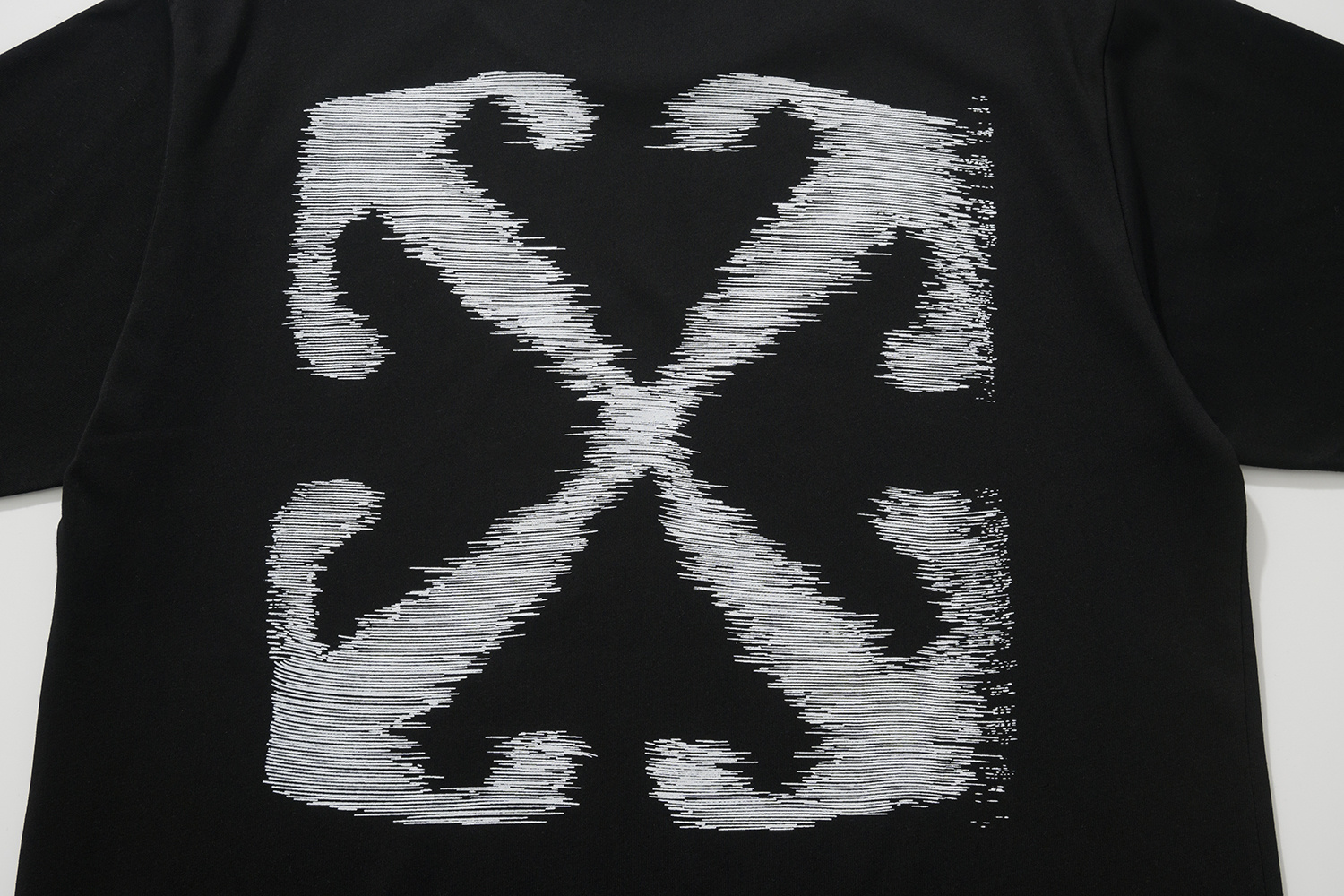 Off-White European Fit Black Green Graphic T-Shirt 6136
